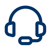 A headset icon, representing support and communication.