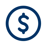 A dollar sign icon, representing financial transactions or payments.